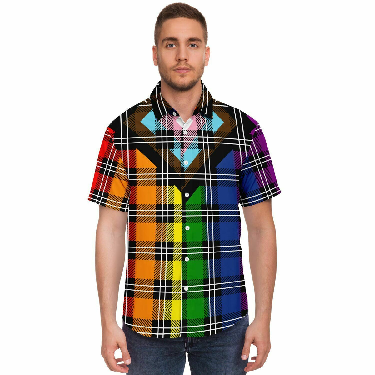 Progress Pride Flag T-shirt – Oscar Guardiola Designs