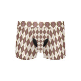 Argyle Pattern Men's Elephant Pouch Boxer Briefs