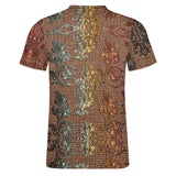Embossed Pattern Cotton T-Shirt 3
