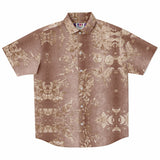 Embossed Champagne Velvet Button Down Shirt 4