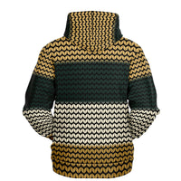 Color Pallette Knit Effect Hoodie