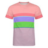 Color Palette Stripes Cotton T-shirt 6