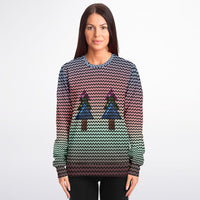 Christmas Trees Knit Effect Sweatshirt