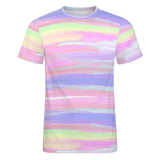 Unisex Gradient Paint Cotton T-Shirt