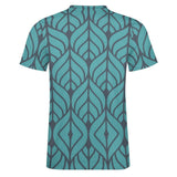 Leaf Pattern Cotton T-Shirt 5