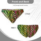 Men's Bikini Underwear leaf pattern embossed 3