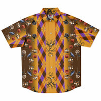 Halloween Argyle Button Down