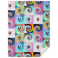 Faerie Tye Dye Tile Microfleece Blanket