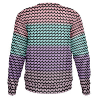 Color Palette Knit Effect Sweatshirt