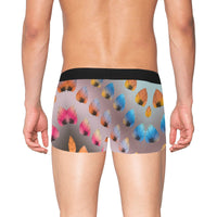 Leaf Pattern Boxer Briefs with Fly