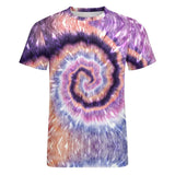 Lavender color palette Tie Dye Cotton T-Shirt