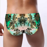 Men's Bikini Underwear Embossed Flower Pattern 5