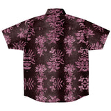 Embossed Pink Velvet Button Down Shirt 8