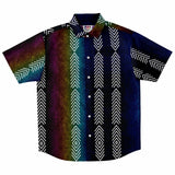 Gradient Velvet Arrow Button Down Shirt 2