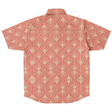 Coral & Peach Pattern Button Down