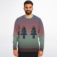 Christmas Trees Knit Effect Sweatshirt