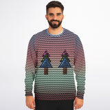 Christmas Trees Knit Effect Sweatshirt