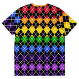 Rainbow Pride Argyle T-shirt