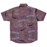 Embossed Lavender Velvet Button Down Shirt