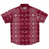 Short Sleeve Button Down Shirt - AOP