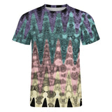 Metallic waves Cotton T-Shirt