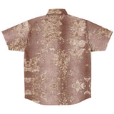 Embossed Champagne Velvet Button Down Shirt 4
