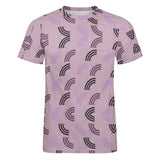 Unisex Half Rainbow Pattern Cotton T-Shirt