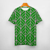 Leaf Pattern Cotton T-Shirt 7