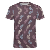 Unisex Half Rainbow Pattern Cotton T-Shirt