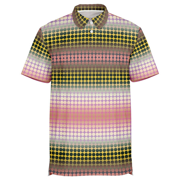 Gradient Polka Dots Polo