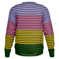 Color Palette Knit Effect Sweatshirt