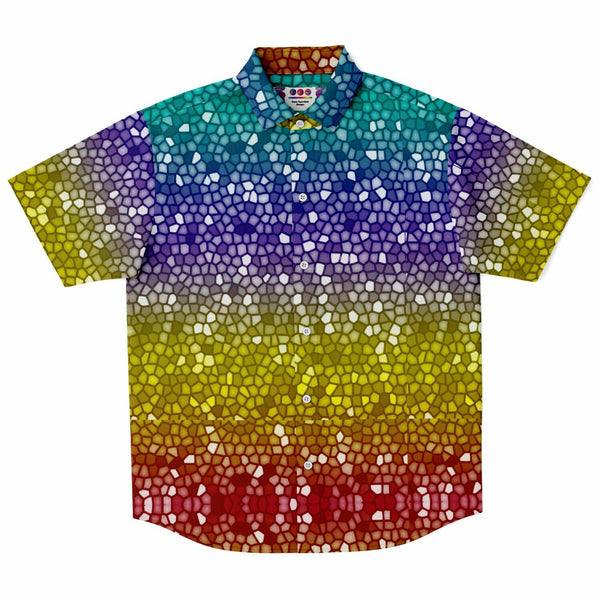 Mosaic Color Palette Button Down Shirt