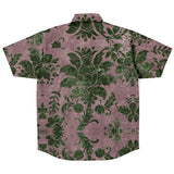 Embossed Sage Velvet Button Down Shirt