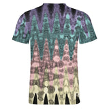Metallic waves Cotton T-Shirt