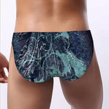 Men's Bikini Underwear Teal Wood
