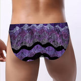 Men's Bikini Underwear Woodsy Purple Waves