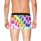 Leaf Pattern Boxer Briefs with Fly