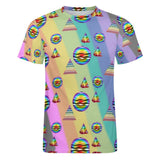 Rainbow Pride Pattern Cotton T-Shirt