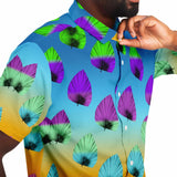 Color Palette Leaves Button Down Shirt