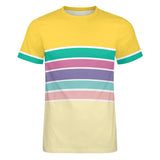 Color Palette Stripes Cotton T-shirt 56