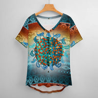 Hippie Faerie V-Neck T-Shirt 5