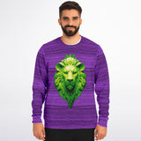 Purple & Neon Lion Sweatshirt