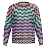 Color Palette Knit Effect Sweatshirt