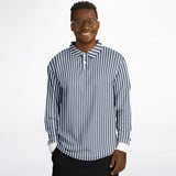 Striped Long Sleeve Polo