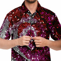 Mosaic Heart Button Down Shirt