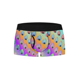 Leaf Pattern Boxer Briefs with Fly