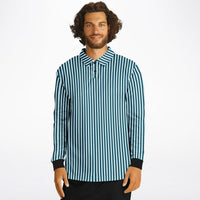 Striped Long Sleeve Polo