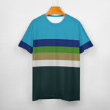 Color Palette Stripes Cotton T-shirt 21