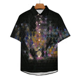 Dark Arts Faux Linen Button Down Shirt with chest pocket