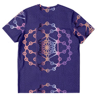 Purple Snake Geometric T-shirt